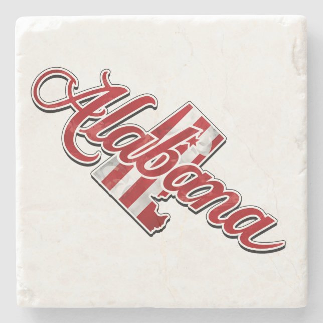 Alabamas statsöversikt stenunderlägg (Framsidan)