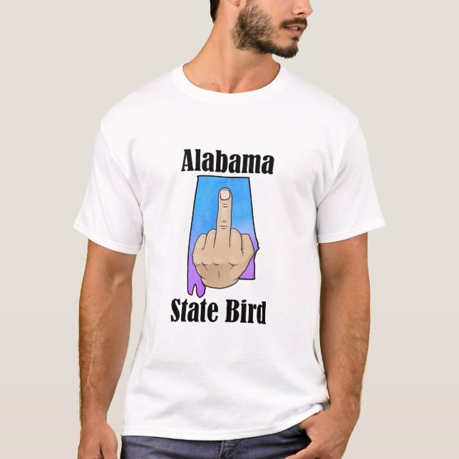 Alabamas statsparadskjorta t-shirt mitten finger f (Framsida)