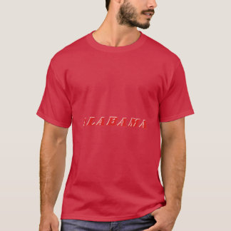 alabamrött på vitt t shirt