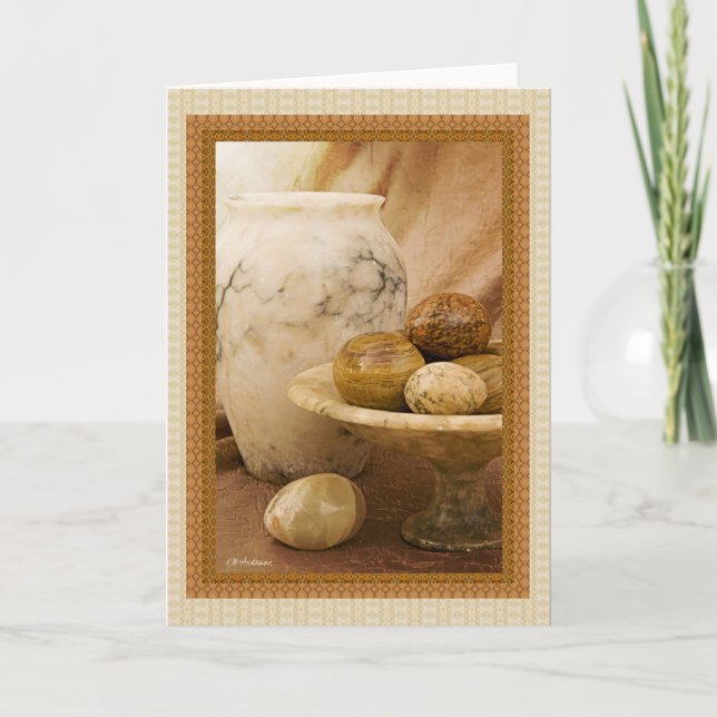 Alabaster- anmärker kort (Framsida)