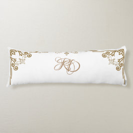 "Alabaster" Art nouveau Monogram Kroppskudde