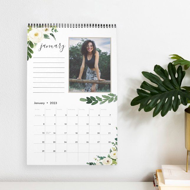 Alabaster Blommigt | 12 Fotokalender med antecknin Kalender (Skapare uppladdad)