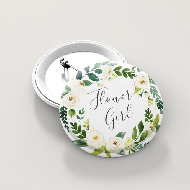 Alabaster Blommigt Utandning Flower Girl Knapp (Skapare uppladdad)