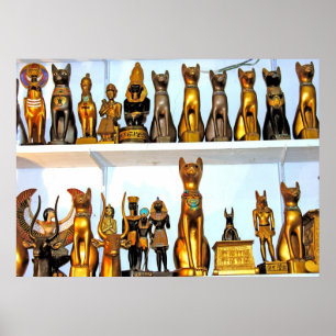 Alabaster- egyptiska Figurines (1) Poster