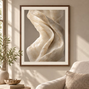 Alabaster Fold Konsttryck Poster