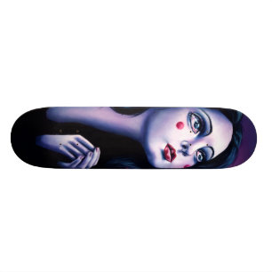 Alabaster- handlag och en arseniktunga skateboard bräda 20,5 cm
