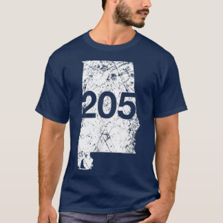 Alabaster Hoover Birmingham Area Code 205 , Alabam T Shirt