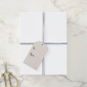 Alabaster Solid Färg anpassar den Presentetikett