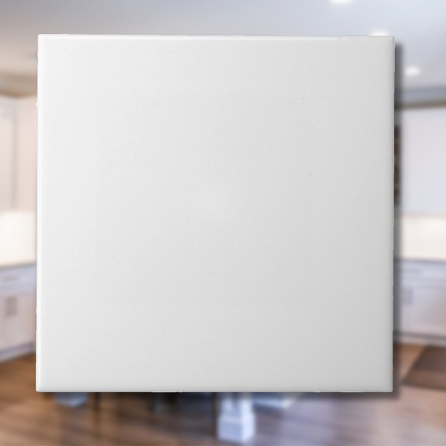 Alabaster Solid Färg | Klassisk Elegant Kakelplatta (Skapare uppladdad)