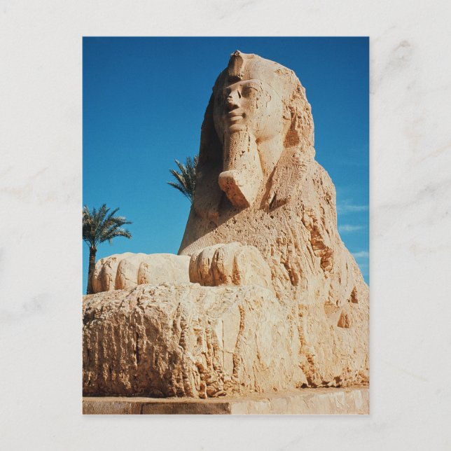 Alabaster Sphinx, New Kingdom Vykort (Framsida)