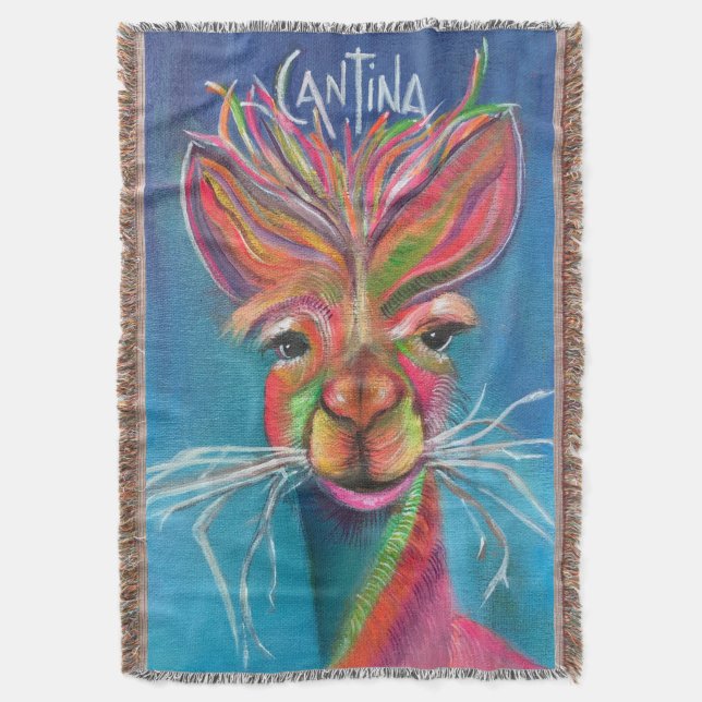 Alaca Cantina bomullsfilt Filt (Framsidan Vertikal)