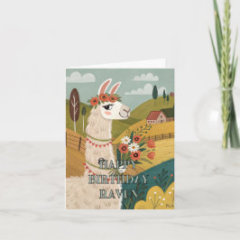 Alaca foldet card grattis på födelsedagen blommigt tack kort