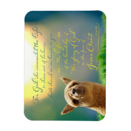 Alaca Guld Teal Bible Verse Photo Magnet