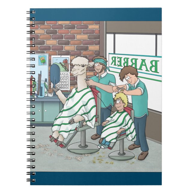 Alaca-hårklipp Anteckningsbok (Framsidan)