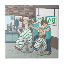 Alaca-hårklipp Kakelplatta