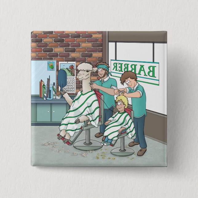 Alaca-hårklipp Knapp (Framsida)