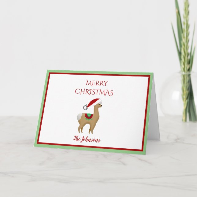 Alaca Julgranens julhälsningskort, Helgdag Kort (Framsida)