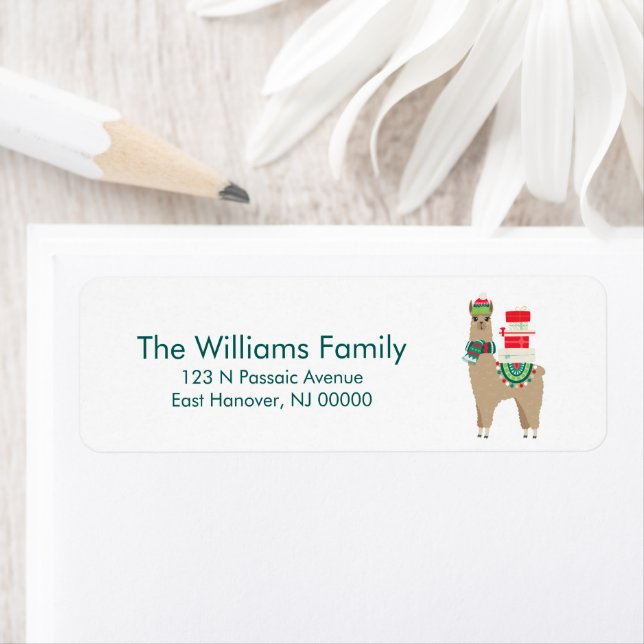 Alaca, jultomte returadress etikett (Insitu)