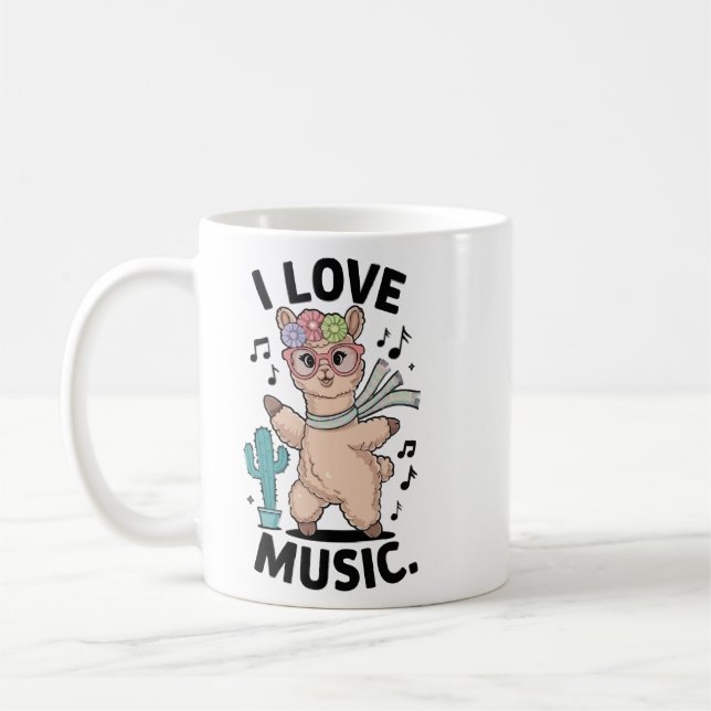 Alaca kärlek musik baby kaffemugg (Vänster)