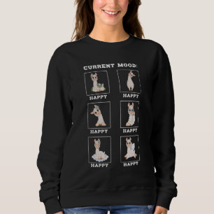 Alaca Lama Fläkt nuvarande läge Alltid Lycklig Six T Shirt
