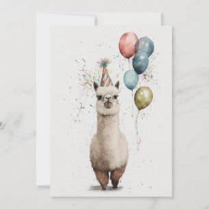 Alaca Party Hat och Ballongkort Tack Kort