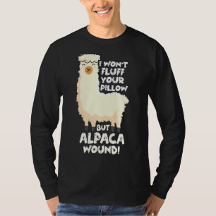 Alaca Wound Care Trauma Er Ems Cute Llama T Shirt