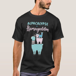 Alacalypse eller lamageddon alfa- och lamatabaser t shirt