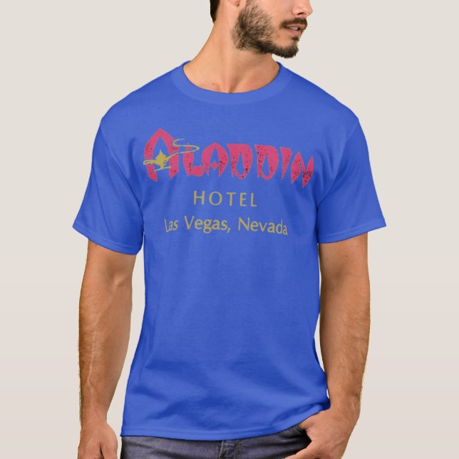 Aladdin Hotel - Vintage Las Vegas T Shirt (Framsida)