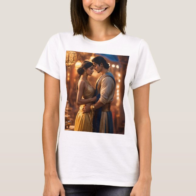 Aladdin & jasmin desigen t shurt shirt (Framsida)
