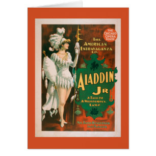 Aladdin jr.-saga av en underbar lampTheatre 2 Hälsningskort