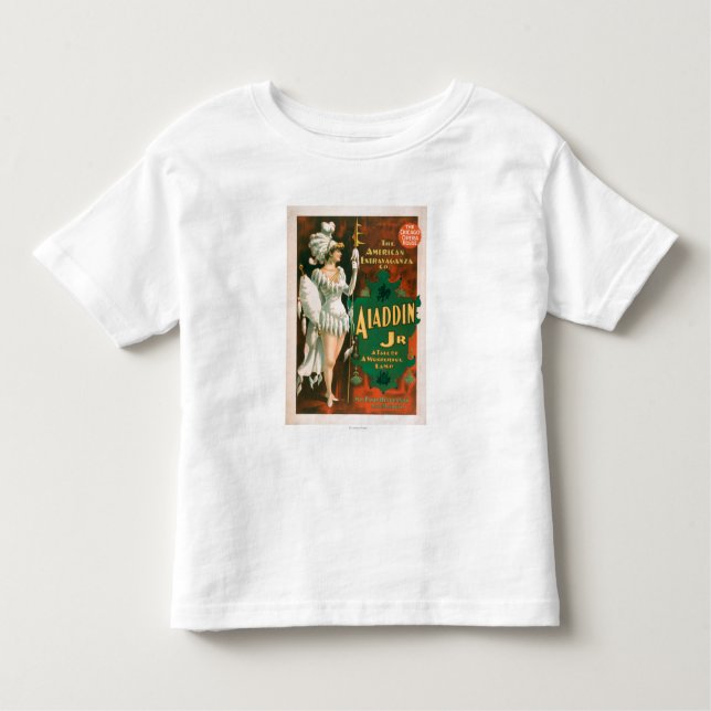 Aladdin jr.-saga av en underbar lampTheatre 2 Tee Shirt (Framsida)