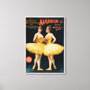 Aladdin jr.-saga av en underbar lampTheatre Canvastryck