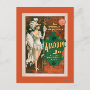 Aladdin Jr. Tale of a Wonderful Lamp Theater 2 Vykort