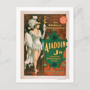 Aladdin Jr. Tale of a Wonderful Lamp Theater 2 Vykort