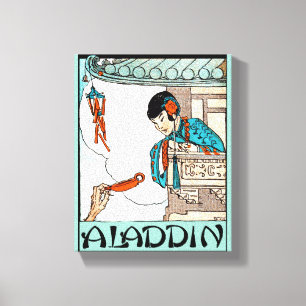 Aladdin Kinesisk Vintage Magisk Lantern Canvastryck