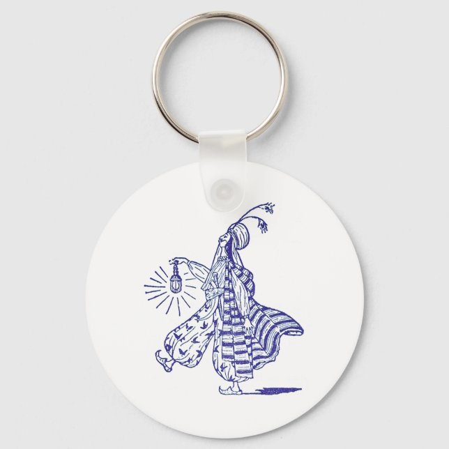 Aladdin och hans elektriska lampa nyckelring (Framsida)