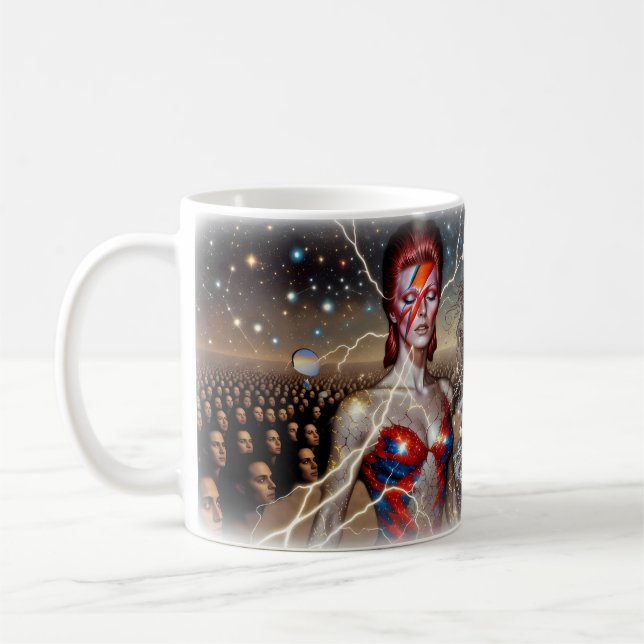 Aladdin Sane Cosmic Lightning Starlit Sea Mugg (Vänster)