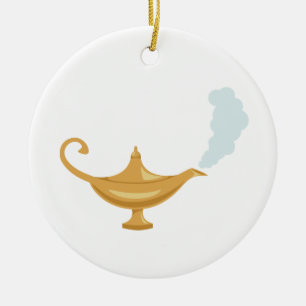 Aladdinlampa Julgransprydnad Keramik