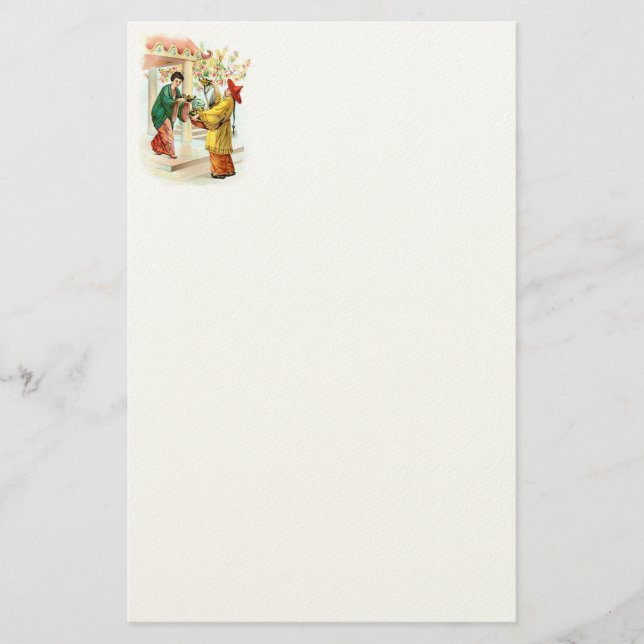 Aladdins lampa brevpapper (Framsida)