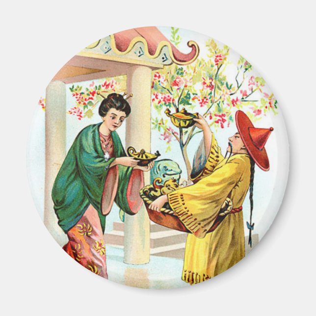 Aladdins lampa magnet (Framsidan)