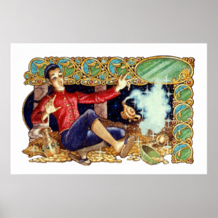 Aladdins lampa skriver ut poster