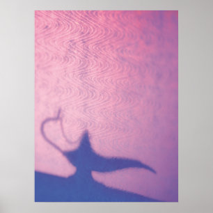 Aladdins Rosa och Lila för lampa Poster