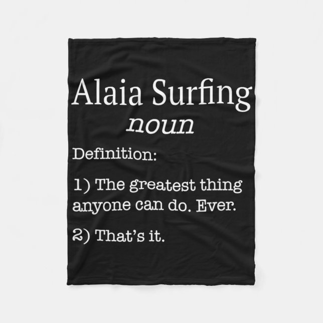Alaia Surfers Alaia Surfar Rolig Fake Definition S Fleecefilt (Framsidan)