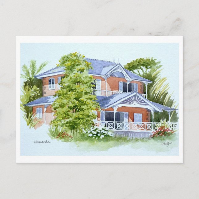 Alamanda, Stonehaven Bay. Tobago Vykort (Framsida)