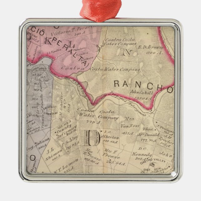 Alameda Co 3 Julgransprydnad Metall (Framsidan)