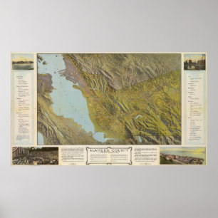 Alameda County Kalifornien Poster