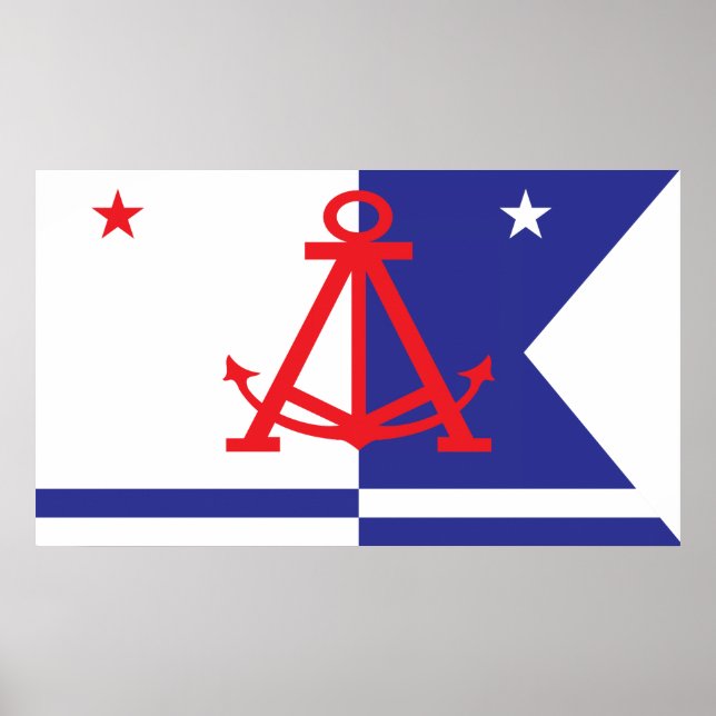 Alameda flagga poster (Framsidan)