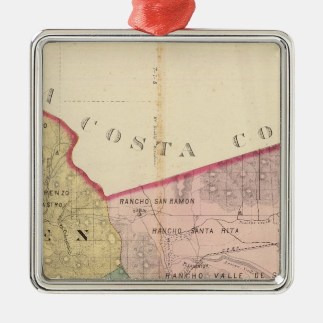 Alameda karta julgransprydnad metall (Framsidan)