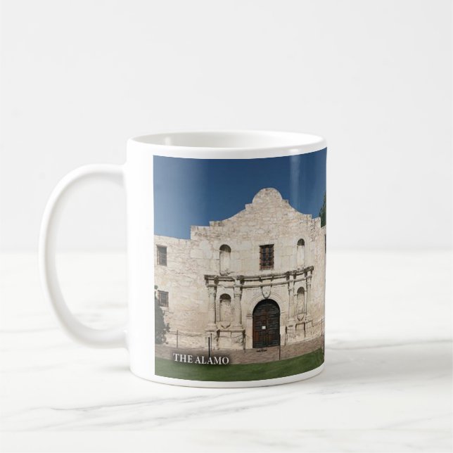 Alamo den historiska muggen kaffemugg (Vänster)
