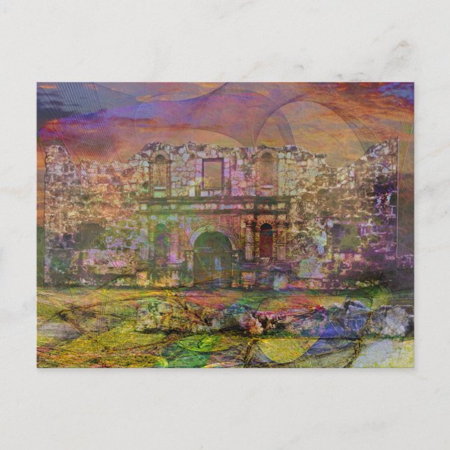 Alamo - efter fallande vykort (Framsida)